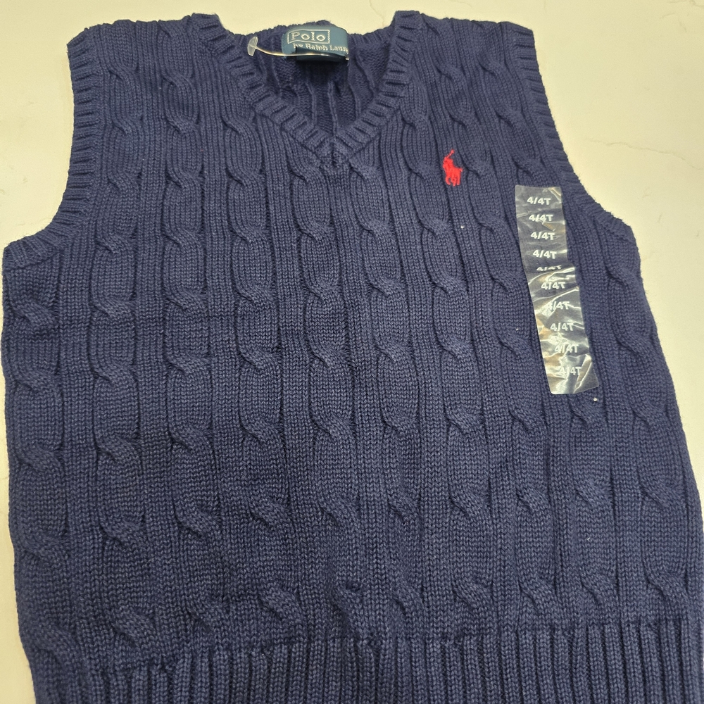 Polo by Ralph Lauren Boy's Blue Sweater Vest